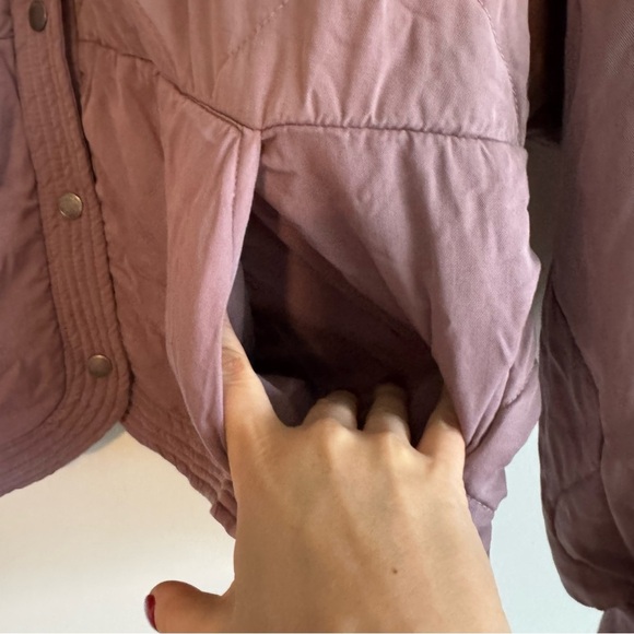 BLANKNYC Mauve Tencel Drop Shoulder Quilted Jacket size large - Picture 4 of 7